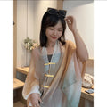 Women's Summer Ethnic Retro Frog Button Sun-Protection Shawl 2026 - As Pictured