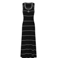 Chanel Style Camellia Embroidered Knit Bodycon Dress, 2026