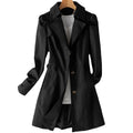 Women's Fall Korean Casual Fitted Mid-Length Long Jacket + Top 2026 - Khaki