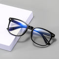 Retro Plano 9207 Women Blue-Light Glasses Square Frame Stud Frame Electric Brain Glasses Factory Wholesale