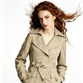 Women's Fall-Winter Korean Casual Waist-Tie Loose Mid-Length Long Jacket 2026 - Black
