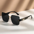 Elegant Frame Trendy Style Gradient Sunglasses Women Summer Sun-Proof Rimless Sunglasses UV-Proof Premium Sunglasses