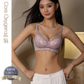 69152套装高颜值蕾丝款AB杯内衣侧收无钢圈聚拢收副乳性感文胸