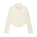 Women's Casual Fashion Cropped Blazer 2026 - Apricot