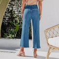 Retro High Waist Loose Wide Leg Straight Leg Pants