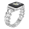 Fits Apple 1 ~ 8Ultra Third Gen Fashionable Tweed Style V Shape Denim Chain Metal Apple Band