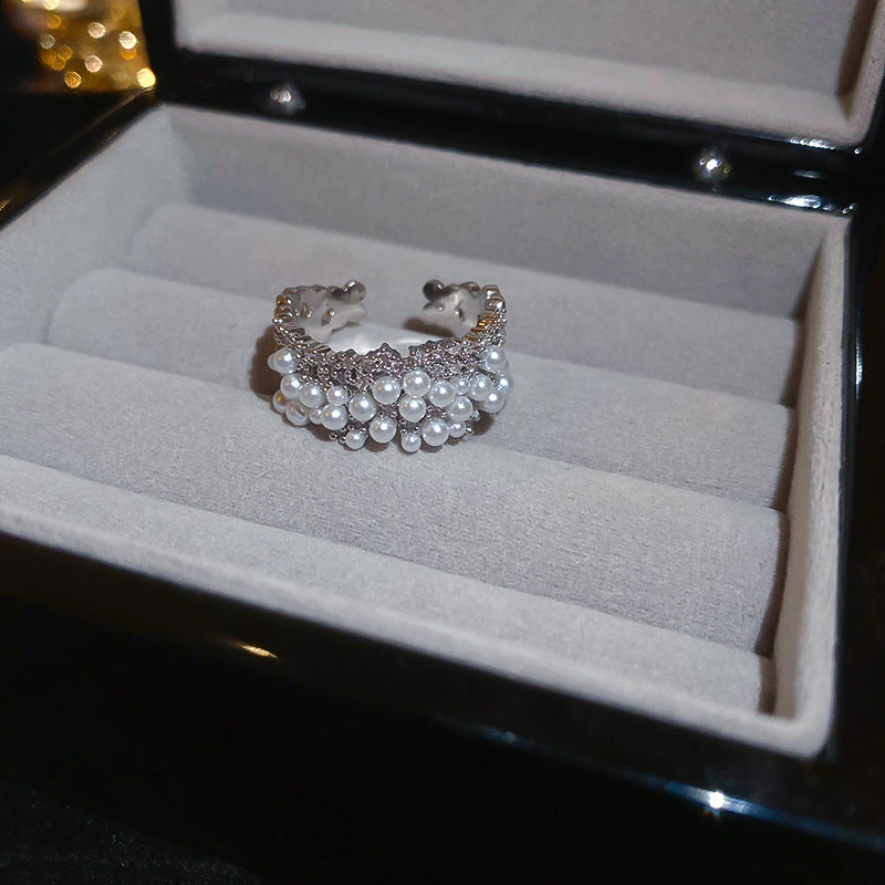 18K Gold-Plated Open-Ended Zircon Ring - view 10