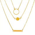 EU/US Import Bestseller Fashionable Accessory Simple Design Detail 3 Layer Choker Personality Versatile Long Style Necklace Wholesale