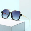 Western New Sunglasses Big Frame Slender Face Pair Bridge UV-Protection Glasses Women Overseas Bestseller Fashionable Sunglasses