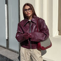 Women's Fall-Winter Retro Jacket 2026 | Trendy Jacket - Wine Red