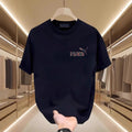 Unisex Casual Cotton T-Shirt - Streetwear Oversized Round Neck Short Sleeve Top