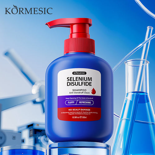 跨境KORMESIC二硫化硒去屑洗发水shampoo控油止痒滋润头皮外贸批