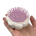 Cushion Comb Head Part Pro Smoothing Hair Brush Flower Shape Mini Cushion Comb Foldable Portable