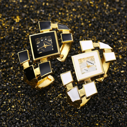 Cross-Border Bestseller Bangle Watch Supply Quilted Shape Premium Women Droplet Oil Bracelet Watch 2025 New