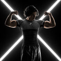 british shark onyx5.0 men's seamless short-sleeved fitness wear sports tights fitness training stret
