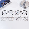 Chestnut Brown Stylish Photochromic Glasses Women With Rx Ultra-Light Glasses Frame Men Trendy Anti-Blue Plano