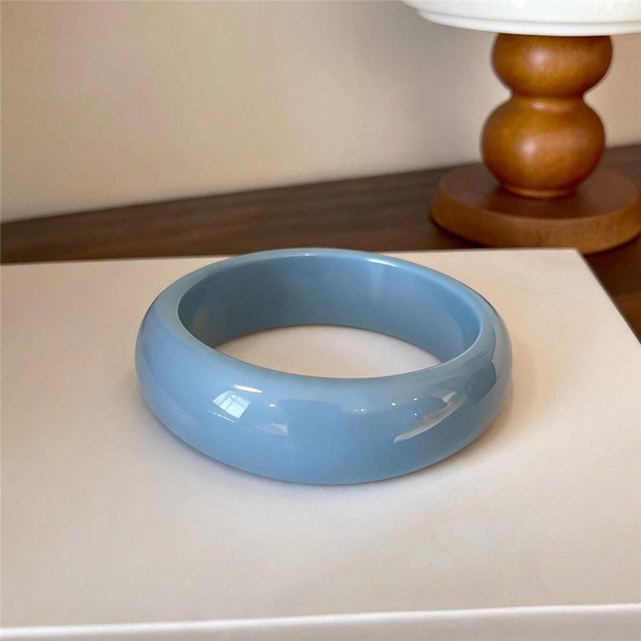 Colorful Resin Bangle Bracelet - view 9