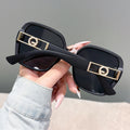 Big Frame Metal Women Sunglasses Western Fashionable Versatile Sunglasses UV-Proof Sunshade Women Sunglasses Premium