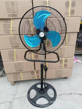 Solar Floor Fan - 16-Inch Remote Control with Timer