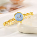 2025 New Deep Blue Round Small Dial Cross-Border Watch Supply Wholesale Compact Women Bracelet Watch