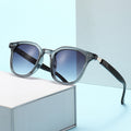 New Retro Wood Grain Leg Small-Frame Women Sunglasses Style Premium UV-Proof Small Face Slender Sunglasses Men Trendy