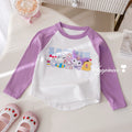 Girls' Cartoon Print Fleece Knit Top with 3D Plush - Winter