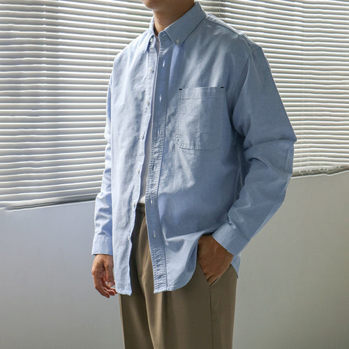 Nengmeng Japanese Oxford Pocket Cotton Shirt