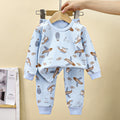 children's underwear pure cotton set autumn new boys' autumn clothes and long johns baby pajamas gir