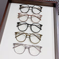 Light-Changing Prescription Glasses Fashionable Trendy Bare Face Overseas Retro Versatile Slender Large Frame Gray Photochromic Myopia Glasses