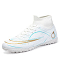 high top breathable outdoor men's football shoes professional adult shoes ag long nails women's brok