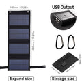 Solar folding bag USB charger camping power mobile phone 40% off 50% off power generation photovoltaic panel 5V10W12W20W