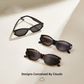 Fashionable Cat-Eye TR Women Sunglasses Premium UV-Proof Sunglasses Men Driving Inner Blue Coating Fashionable Sunglasses
