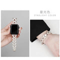 Tweed Style Rhinestone V Lettering Heart Band Fits Apple watch8-1 Third Gen Metal Apple Band