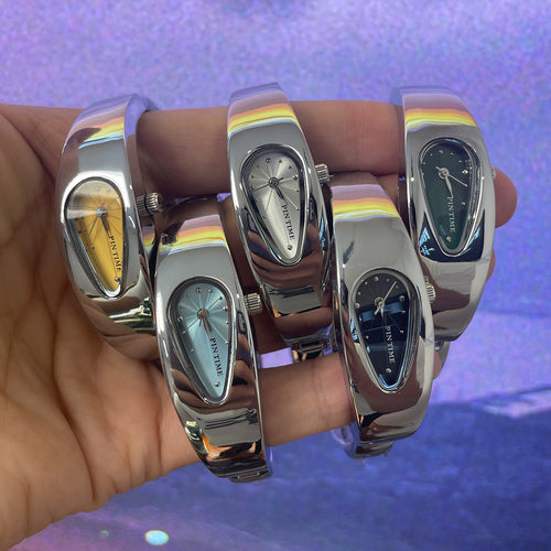 Y2K Year Vintage y2k Teardrop Watch vintage Trendy Niche Unisex Hip-Hop Stylish Waterproof Watch