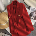 Women's Fall Korean School Loose Blazer + Top 2026 | Casual Blouse - Houndstooth Pants