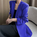 Women's Spring Korean Casual Blazer 2026 - Coffee