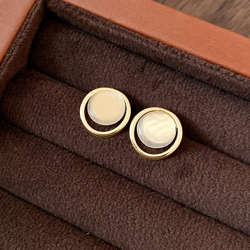 Freshwater Pearl Minimalist Stud Earrings - view 11