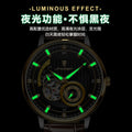 POEDAGAR Self-Winding Mechanical Watch New Waterproof Glow Belt Mens Watch Live Export Bestseller Watch