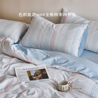 Chunxi Blue / 1.2m Bed - 3-Piece Flat Sheet - 150x200cm