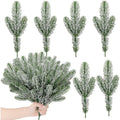 Overseas One Build Faux Pine Needle Xmas Snow Granules Pine Needle Wear Jewelry Craft Flower Insert Flower With Piece