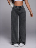 High Waist Drapey Loose Straight Leg Wide Leg Pants + Pants