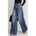 Casual High Waist Loose Wide Leg Pants