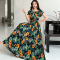Women's Bohemian Floral Elastic Dress + Skirt + Long Skirt 2026 - 1-1#