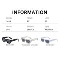 Western Small-Frame Sunshade Glasses New Square Trendy Outfit Full-Frame Men Sunglasses Sir Fashionable Versatile Women Sunglasses