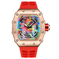 Swiss Brand Watch Men Overseas Mechanical Graffiti Quartz Watch Cutout Trendy Mens Watch Premium Waterproof