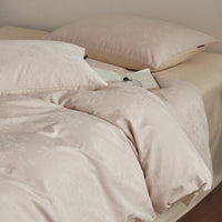 Floral Shadow Pink / 1.2m Bed - 3-Piece Flat Sheet - 150x200cm