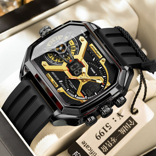 POEDAGAR New Pair Display High Spec Mens Watch Waterproof Glow Multifunction Live Export Bestseller Watch
