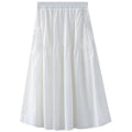 Summer Fashion Elegant High Waist Loose Mid-Length Long Skirt