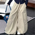 Girls' Hooded Zip Top Cargo Pants Korean Style Set