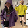 Girls' Outdoor Windproof Waterproof Hiking Jacket